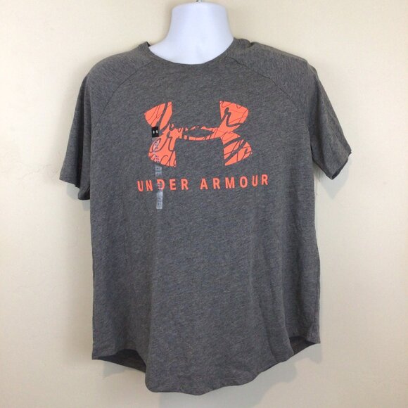 Under Armour Tops - Under Armour Grey Loose Heat Gear Tee Shirt Athletic NWT